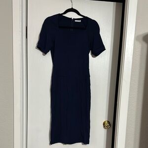 Size S Mikarose Elegant Navy Blue Dress